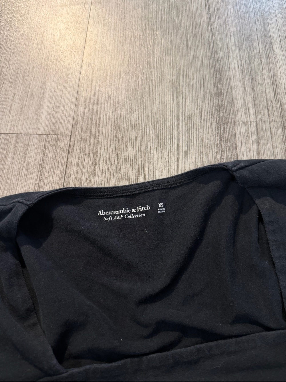 Abercrombie & Fitch Black Long Sleeve Square Neck Bodysuit - Picture 3 of 3